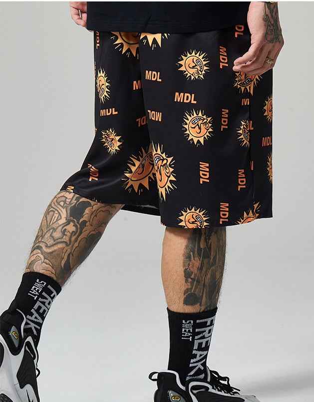 Printed Loose Casual Sports Men'S Beach Pants