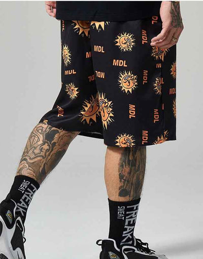 Printed Loose Casual Sports Men'S Beach Pants