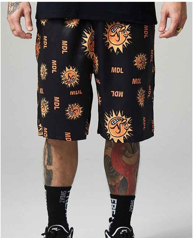 Printed Loose Casual Sports Men'S Beach Pants