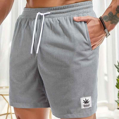 Summer Drawstring Leisure Shorts European Size Men's Sports Pants