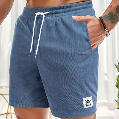 Summer Drawstring Leisure Shorts European Size Men's Sports Pants