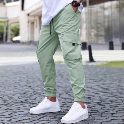 Workwear Casual Pants Drawstring Elastic Waist Track Pants SHOPPORA