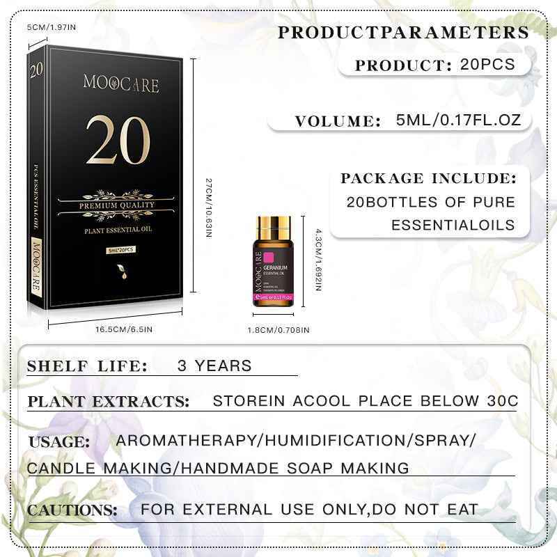 20 PCs Moocare Aromatherapy Oil