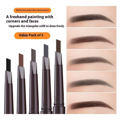 Three-Dimensional Multi-Effect Eyebrow Pencil Double-headed Triangle