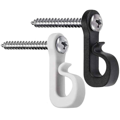 Q-type Hook Black And White Plastic Lighting Chain Hook Christmas Lights Outdoor Wire Flower Basket Hook