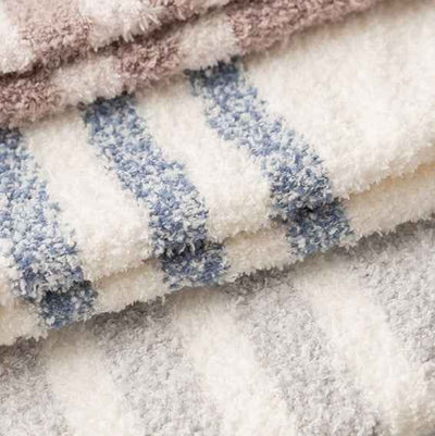 Coral Fleece Men's Over The Knee Stockings Fleece-lined