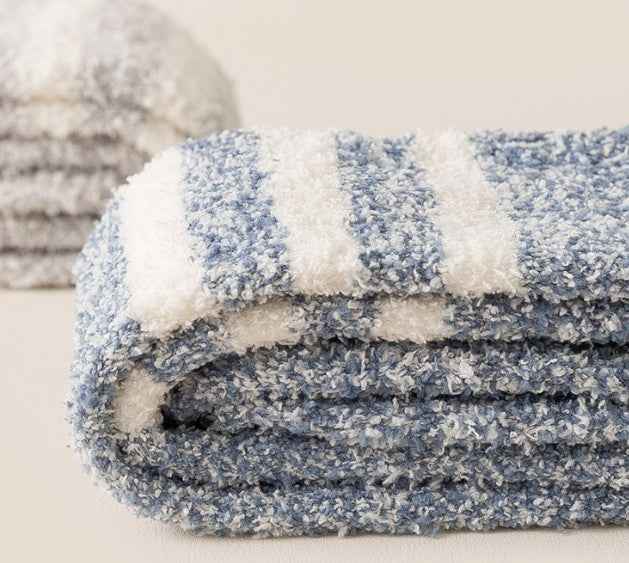 Coral Fleece Men's Over The Knee Stockings Fleece-lined