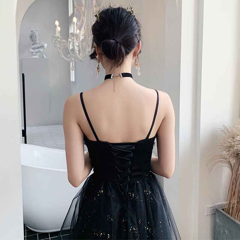 Black Evening Dress Temperamental Minority High-end