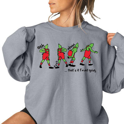 Ladies New Christmas Pattern Printing Casual Sweatshirt