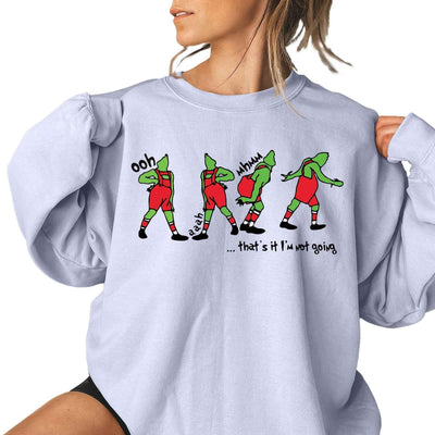 Ladies New Christmas Pattern Printing Casual Sweatshirt