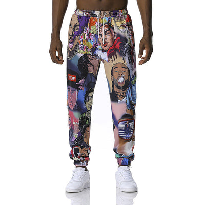 Printed jogging pants casual pants SHOPPORA