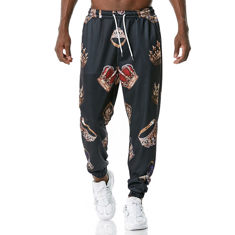 Printed jogging pants casual pants SHOPPORA
