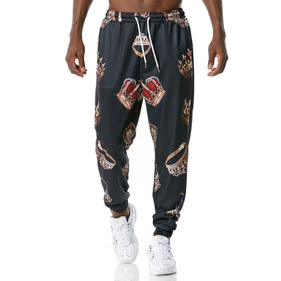 Printed jogging pants casual pants SHOPPORA