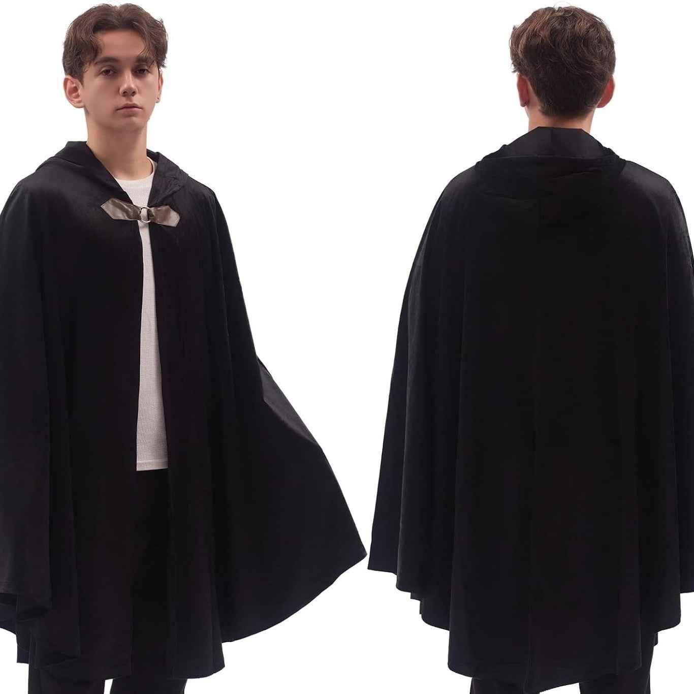 Men's Velvet Cloak With Hood