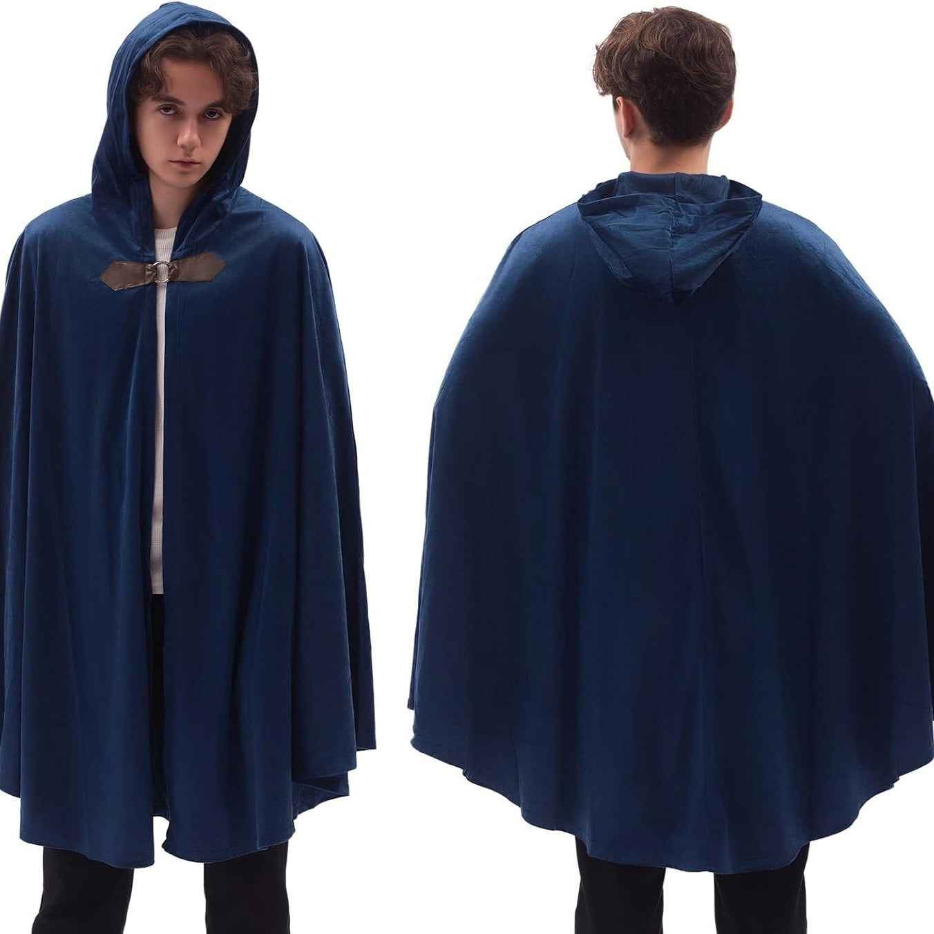 Men's Velvet Cloak With Hood