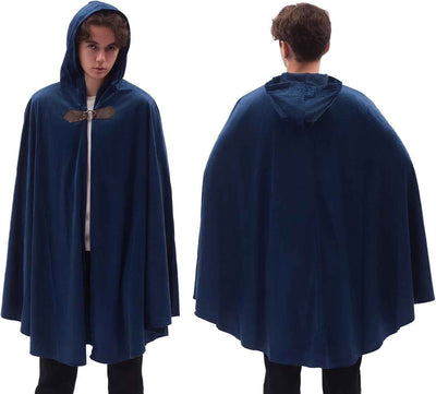 Men's Velvet Cloak With Hood