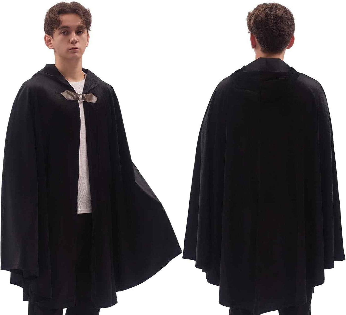 Men's Velvet Cloak With Hood