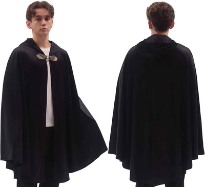 Men's Velvet Cloak With Hood