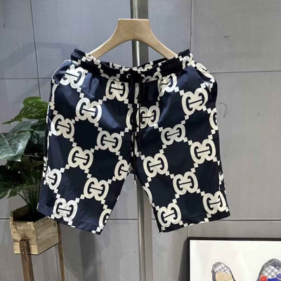 Thin Loose Trendy Printed Men's Casual Cropped Pants