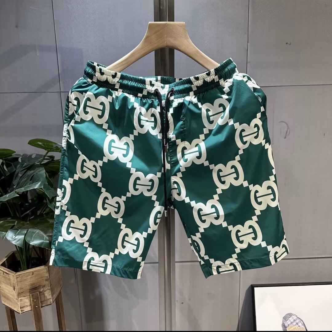 Thin Loose Trendy Printed Men's Casual Cropped Pants