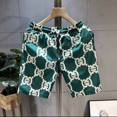 Thin Loose Trendy Printed Men's Casual Cropped Pants