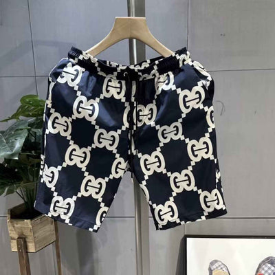 Thin Loose Trendy Printed Men's Casual Cropped Pants