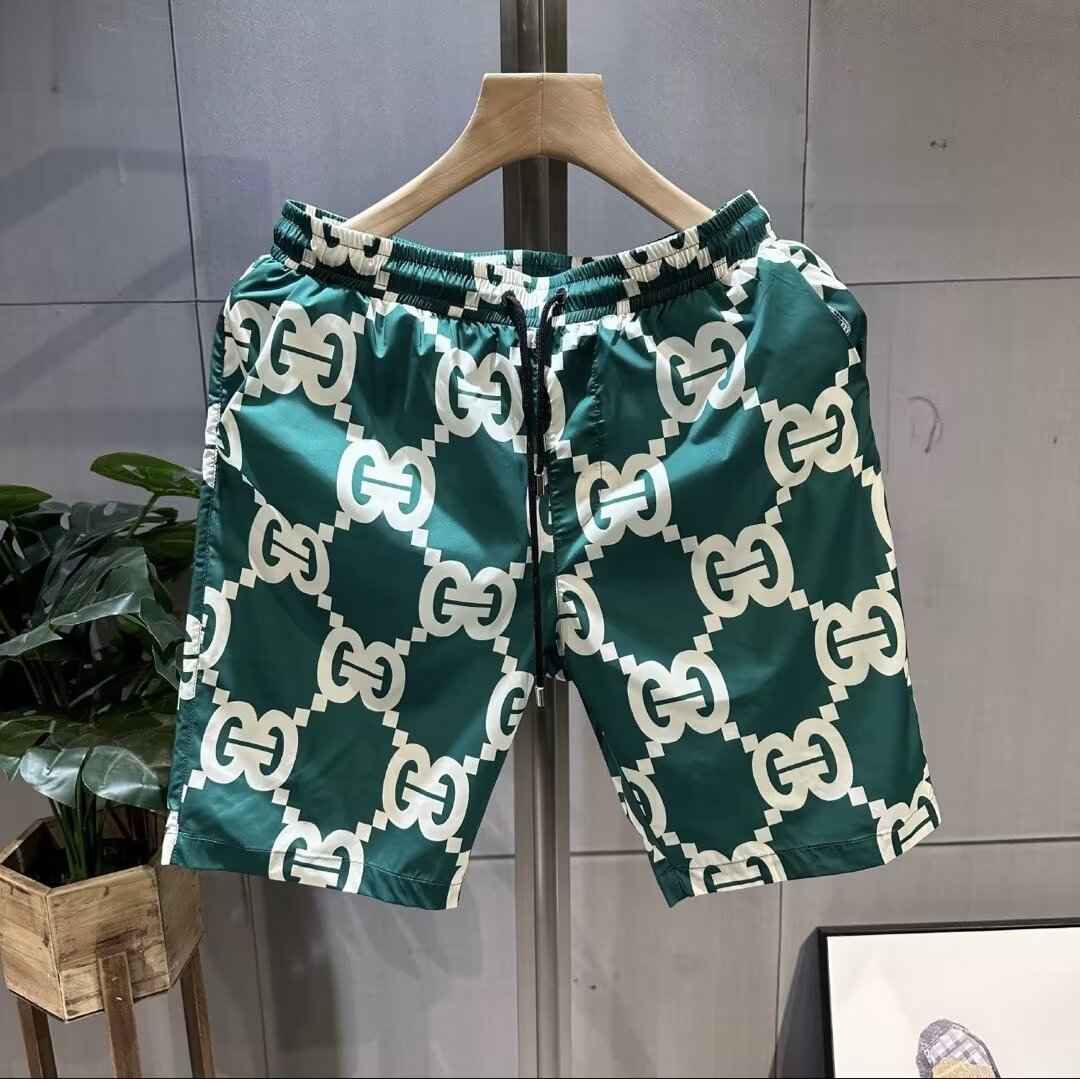 Thin Loose Trendy Printed Men's Casual Cropped Pants