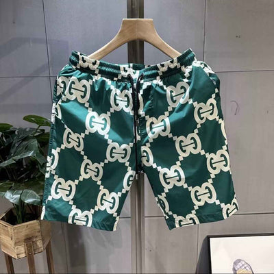 Thin Loose Trendy Printed Men's Casual Cropped Pants