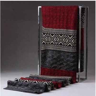 New Warm Men's Knitted Long Scarf