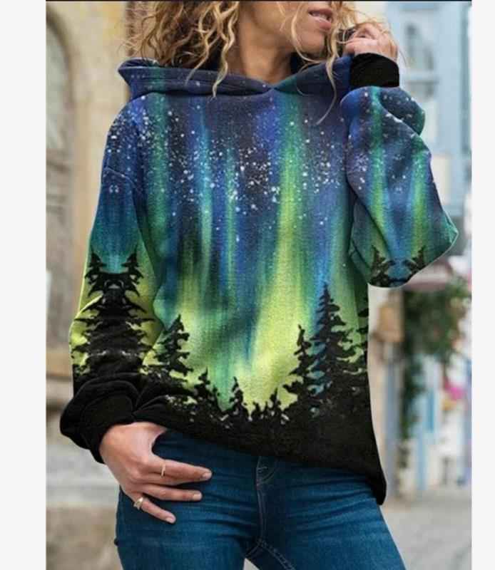 Christmas print street hipster sweater