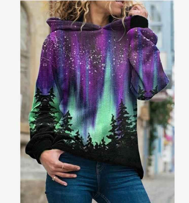 Christmas print street hipster sweater