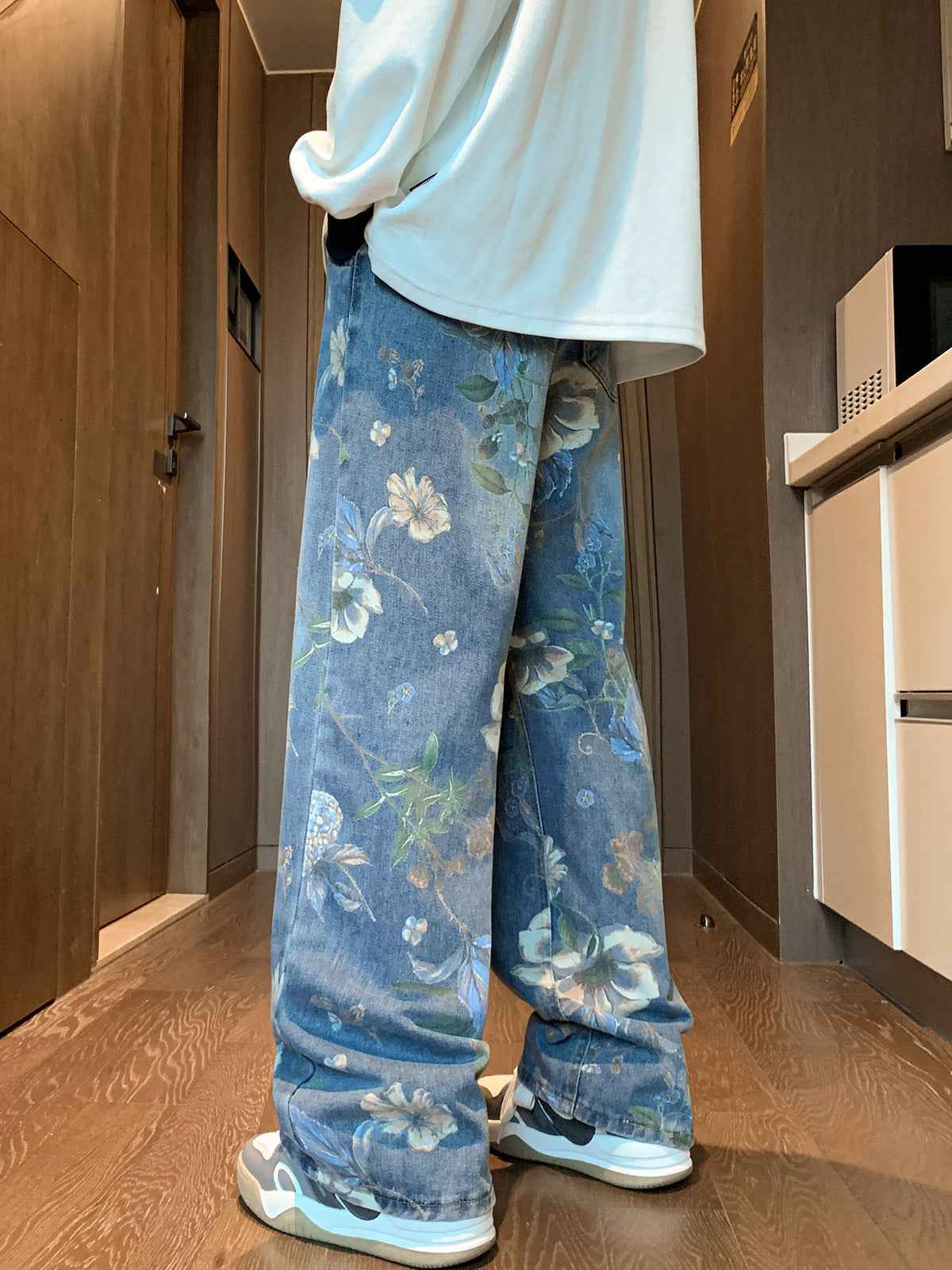Loose All-matching Design Sense Mop Wide Leg Pants