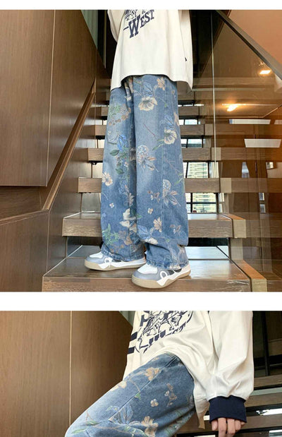 Loose All-matching Design Sense Mop Wide Leg Pants