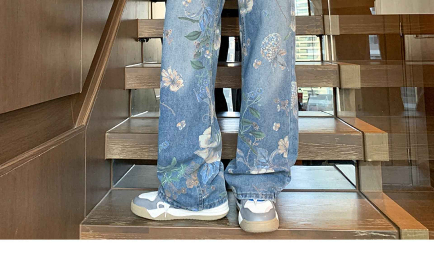 Loose All-matching Design Sense Mop Wide Leg Pants