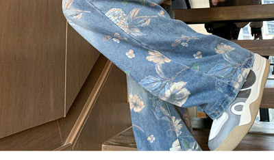 Loose All-matching Design Sense Mop Wide Leg Pants