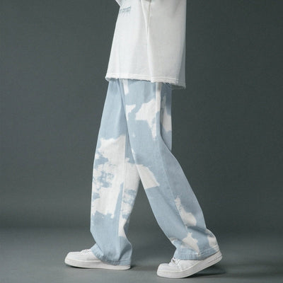 Tie Dyed Denim Straight Leg Pants For Boys SHOPPORA