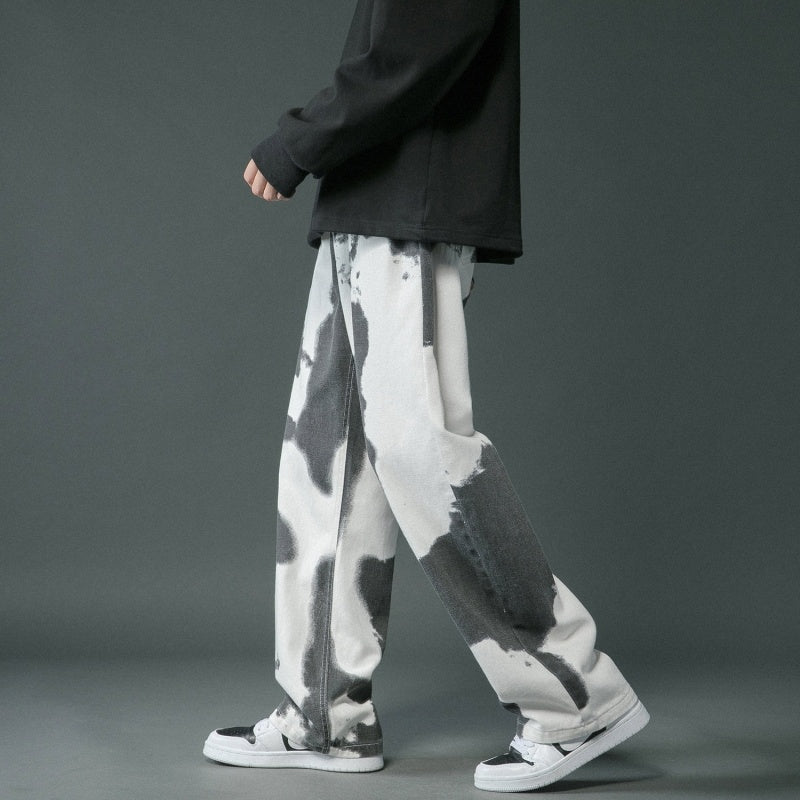 Tie Dyed Denim Straight Leg Pants For Boys SHOPPORA