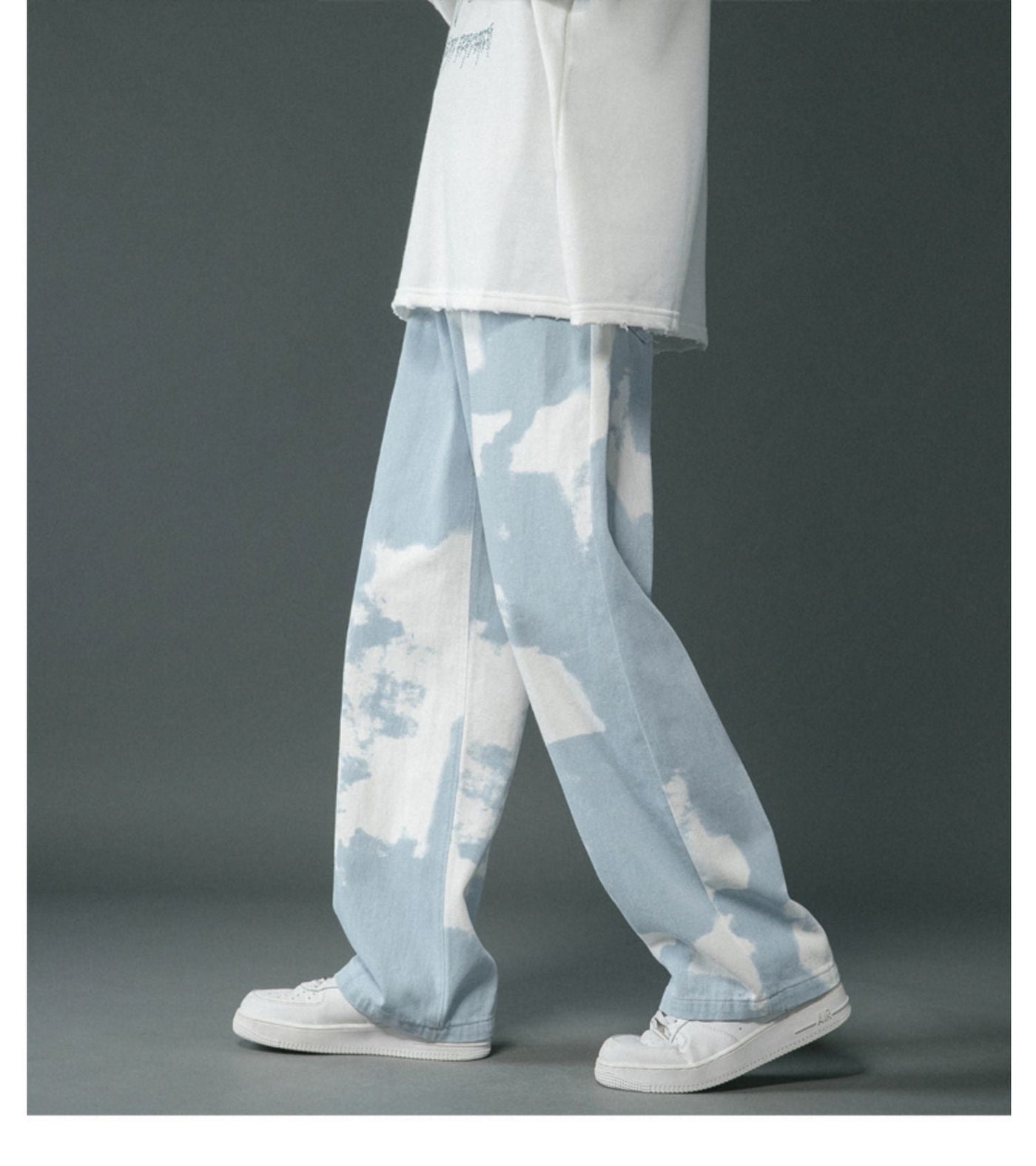 Tie Dyed Denim Straight Leg Pants For Boys SHOPPORA