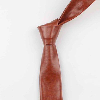 Solid British business leather tie