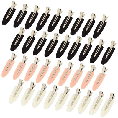 Traceless Barrettes Hair Makeup Hairpin Bang Side Clip Children Internet Celebrity Minimalist Small Leaf Duckbill Clip