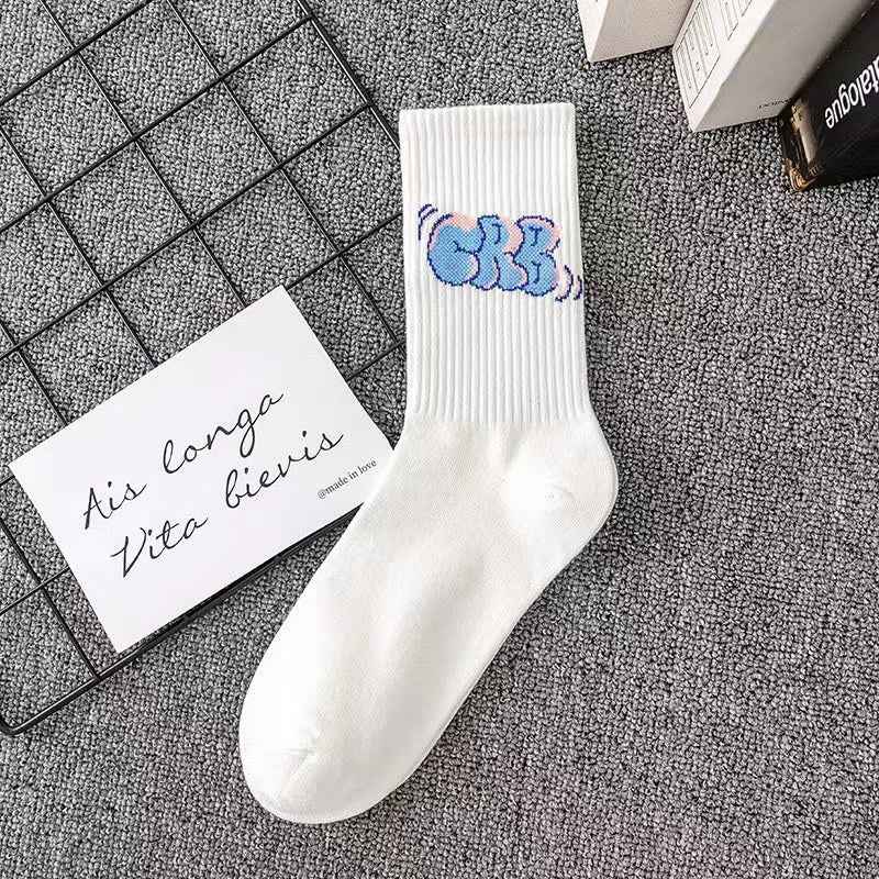 Cotton Fall Winter Men Basketball Long Socks