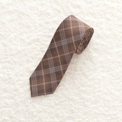 Uniform plaid tie