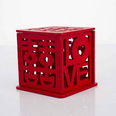 Red Wood Candy Gift Box