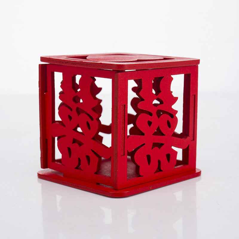 Red Wood Candy Gift Box