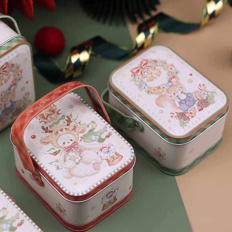 Retro Style New Year Holiday Gift New Christmas Portable Iron Box