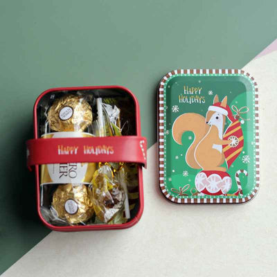 Retro Style New Year Holiday Gift New Christmas Portable Iron Box