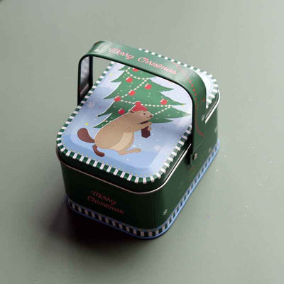 Retro Style New Year Holiday Gift New Christmas Portable Iron Box