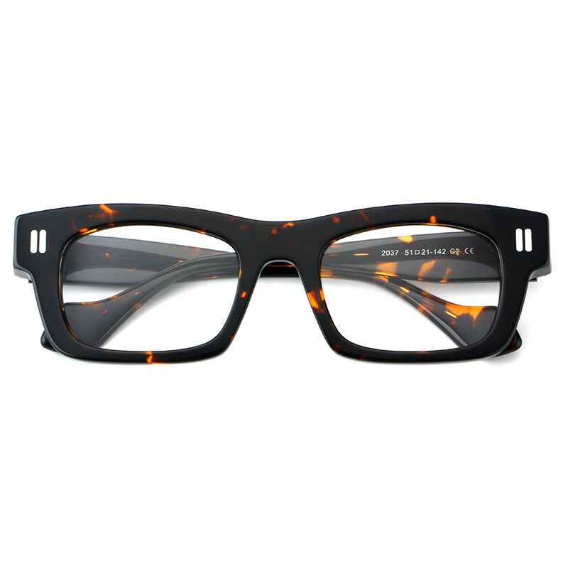 Thick Plate Glasses Patchwork Retro Frame