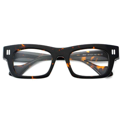 Thick Plate Glasses Patchwork Retro Frame