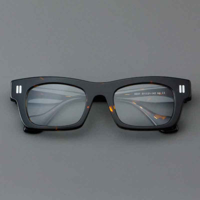 Thick Plate Glasses Patchwork Retro Frame